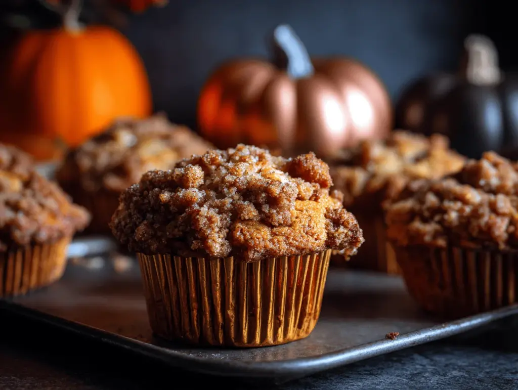 apple pumpkin streusel muffins - featured image