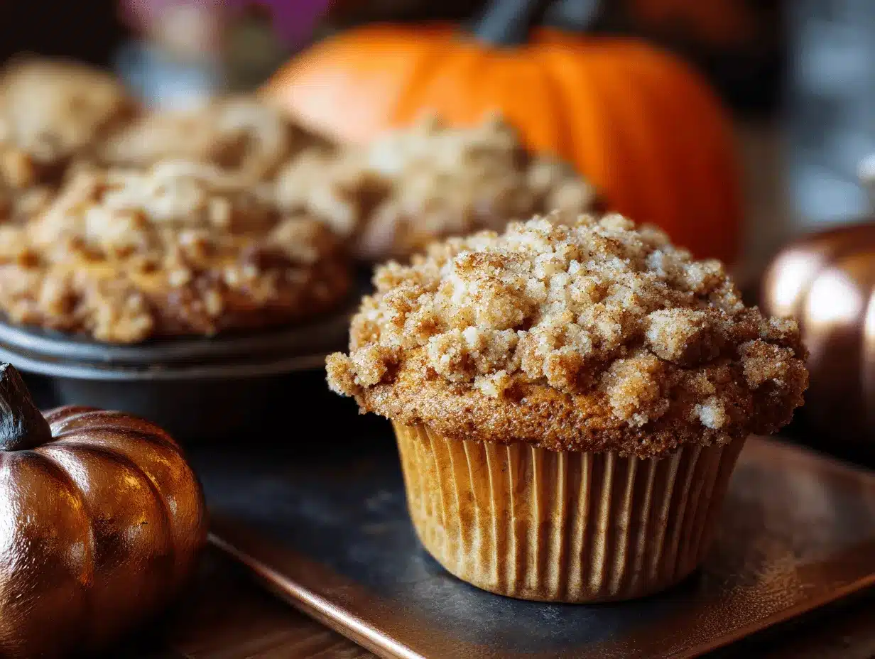 apple pumpkin streusel muffins preparation steps