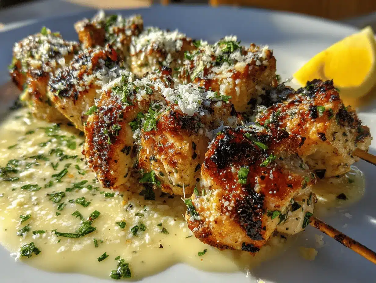 Blackstone Garlic Parmesan Chicken preparation steps
