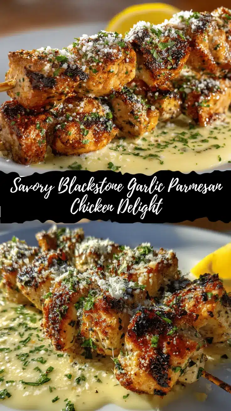 Blackstone Garlic Parmesan Chicken recipe