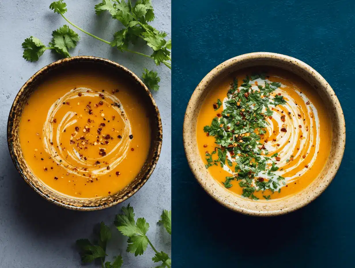 butternut squash sweet potato soup preparation steps