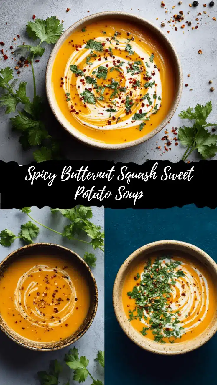 butternut squash sweet potato soup recipe