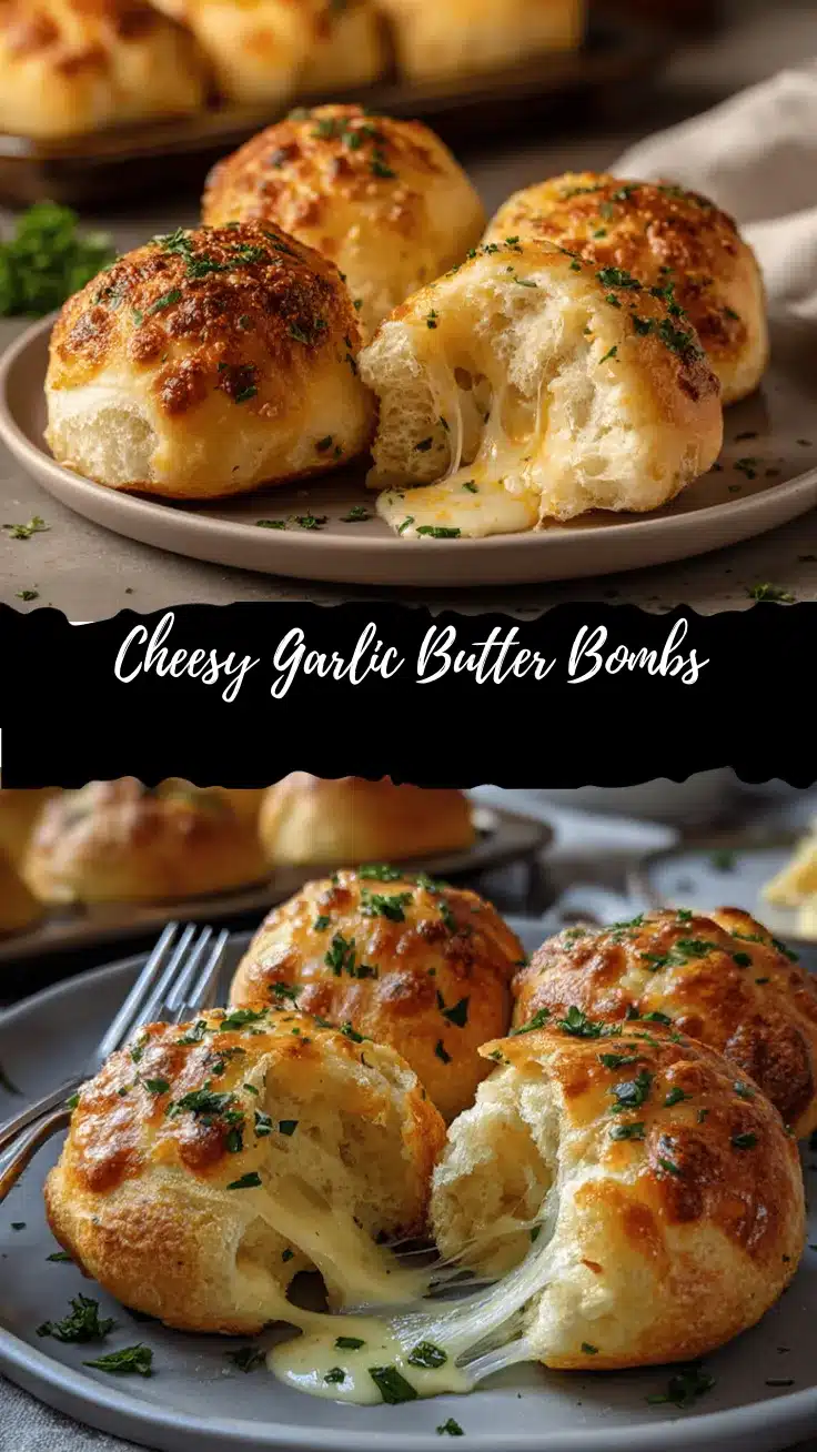 cheesy garlic butter bombs recipe