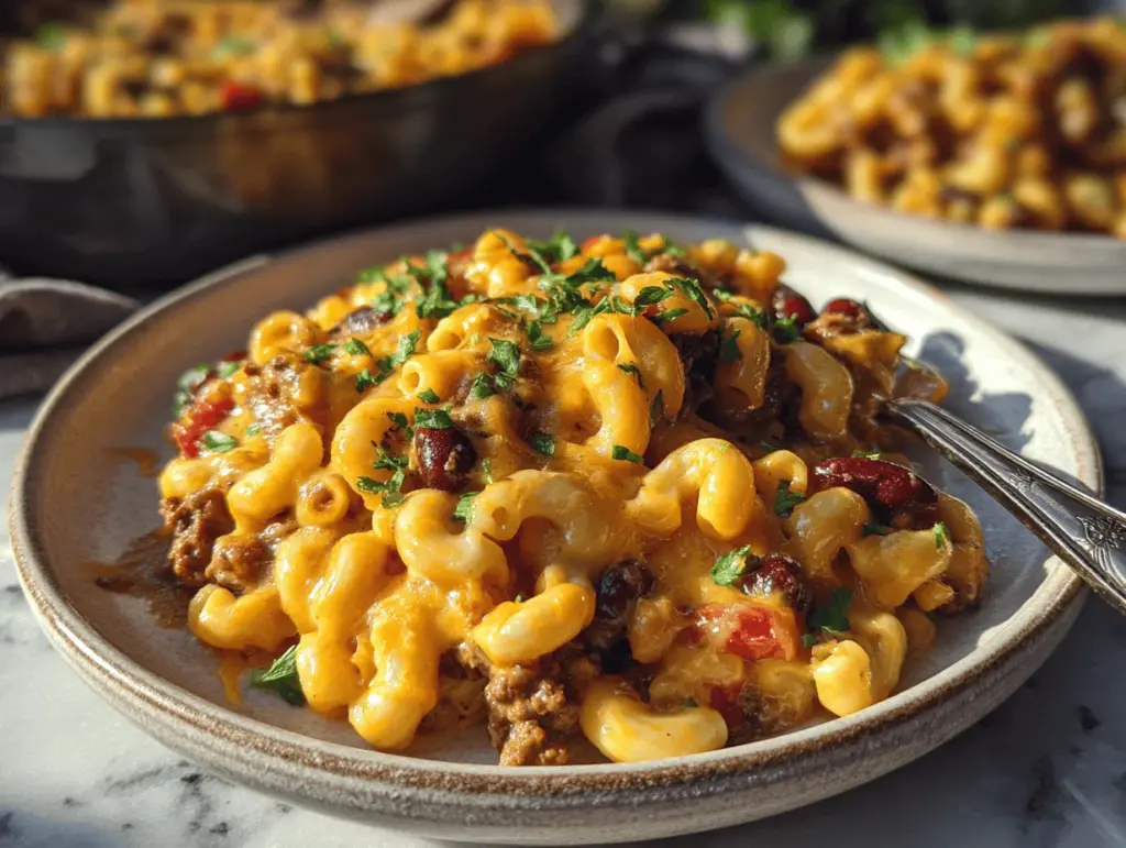 chili mac recipe - featured image