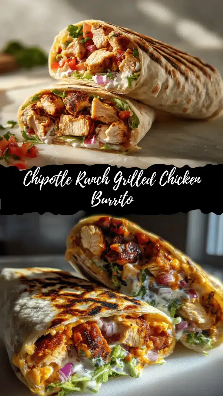 chipotle ranch grilled chicken burrito recipe