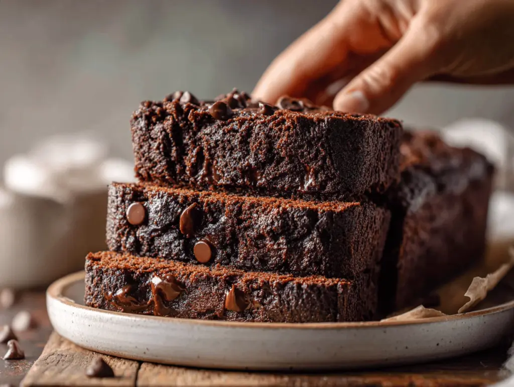 chocolate pumpkin bread - featured image