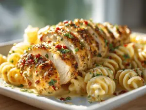 creamy garlic Parmesan chicken pasta - featured image