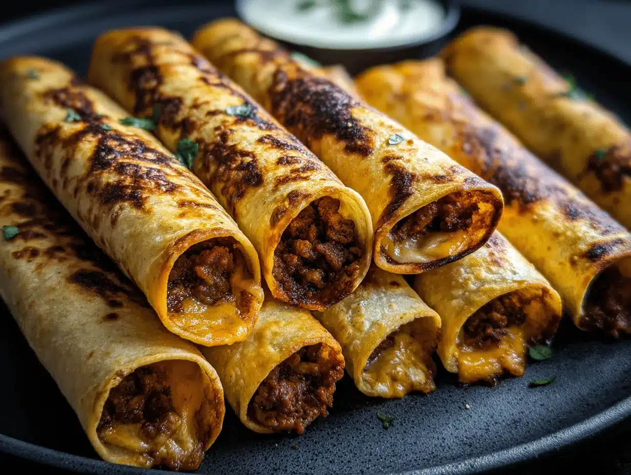 crispy beef taquitos preparation steps