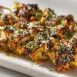 grilled ranch garlic parmesan chicken skewers - featured image