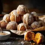 healthy pumpkin donut holes - featured image