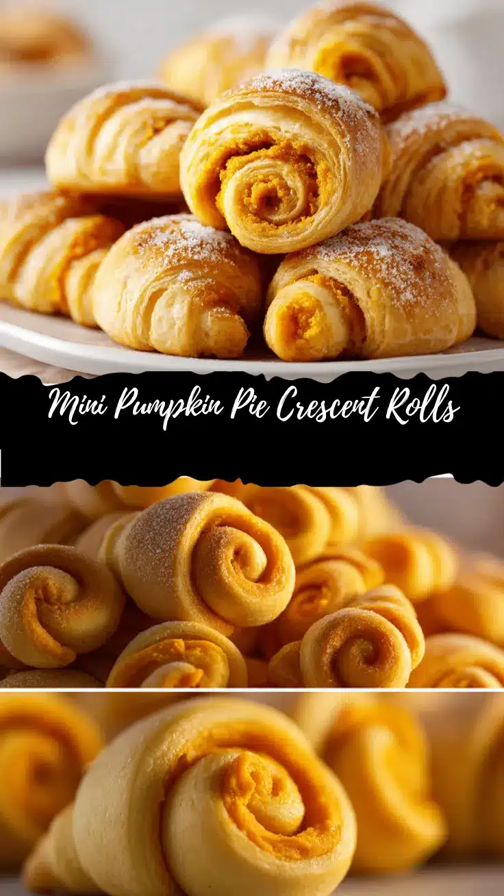 mini pumpkin pie crescent rolls recipe