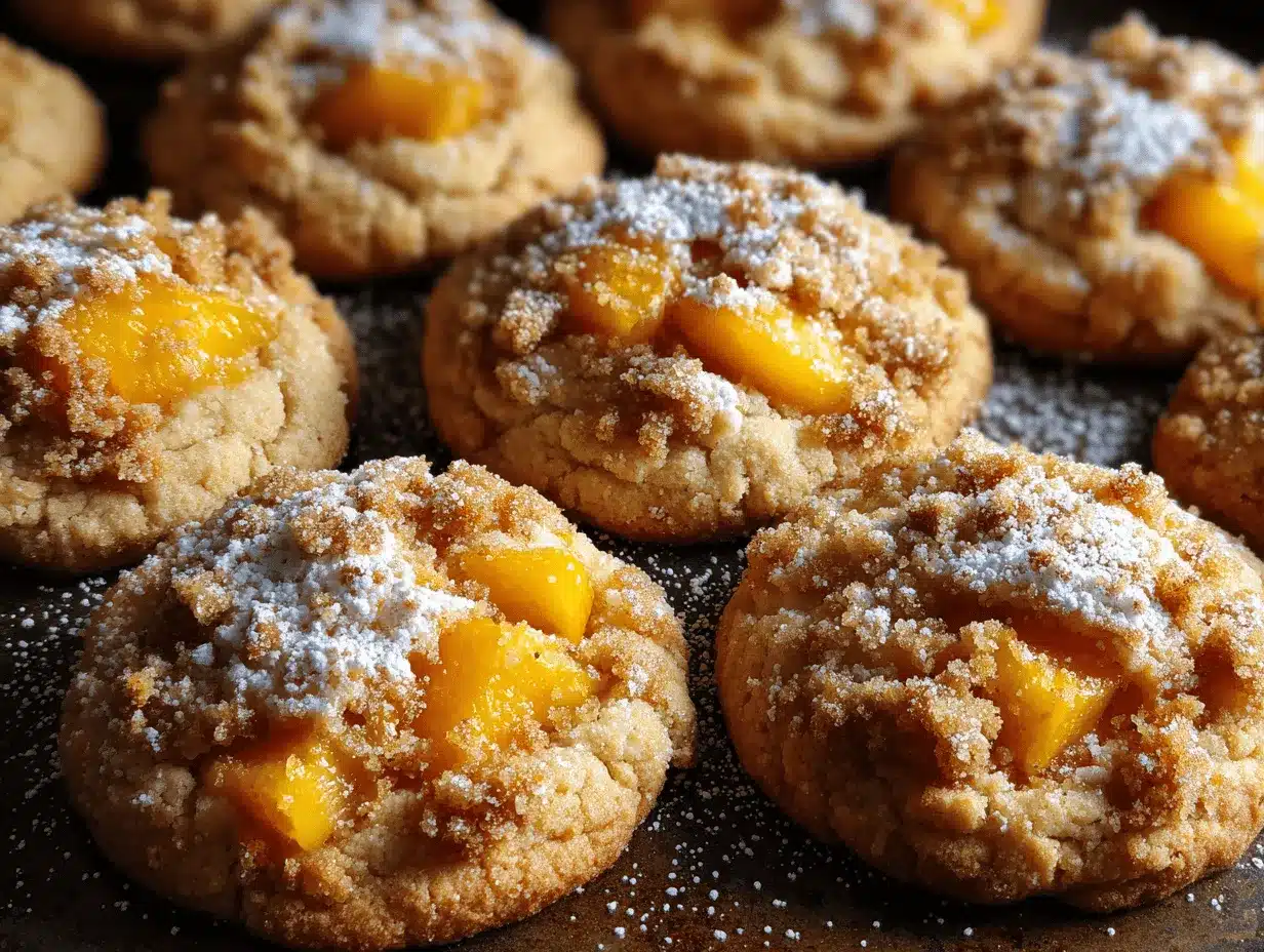 peach cobbler cookies preparation steps