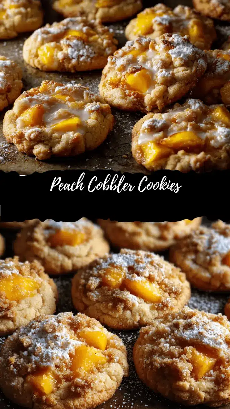 peach cobbler cookies recipe