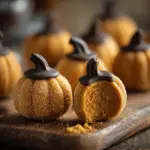 pumpkin cheesecake truffles - featured image