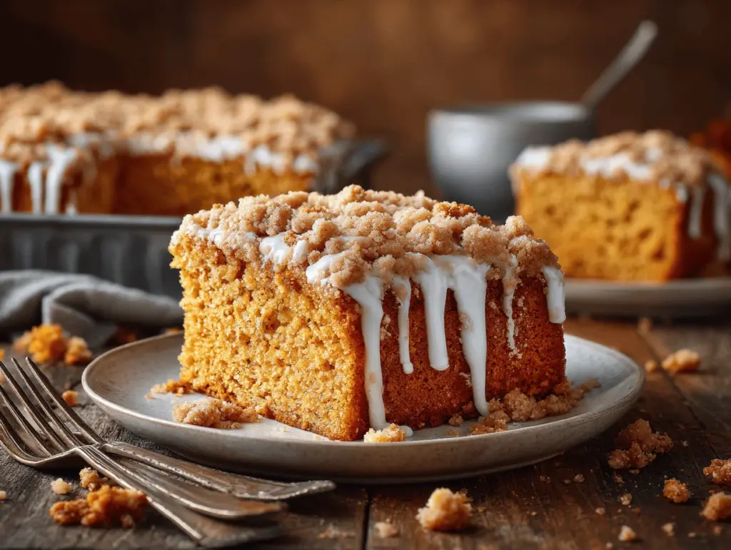 pumpkin coffee cake - featured image