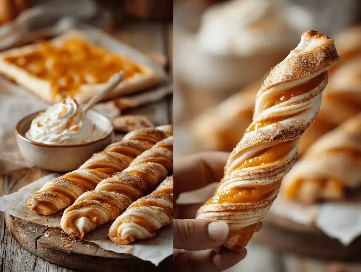 pumpkin pie twists preparation steps