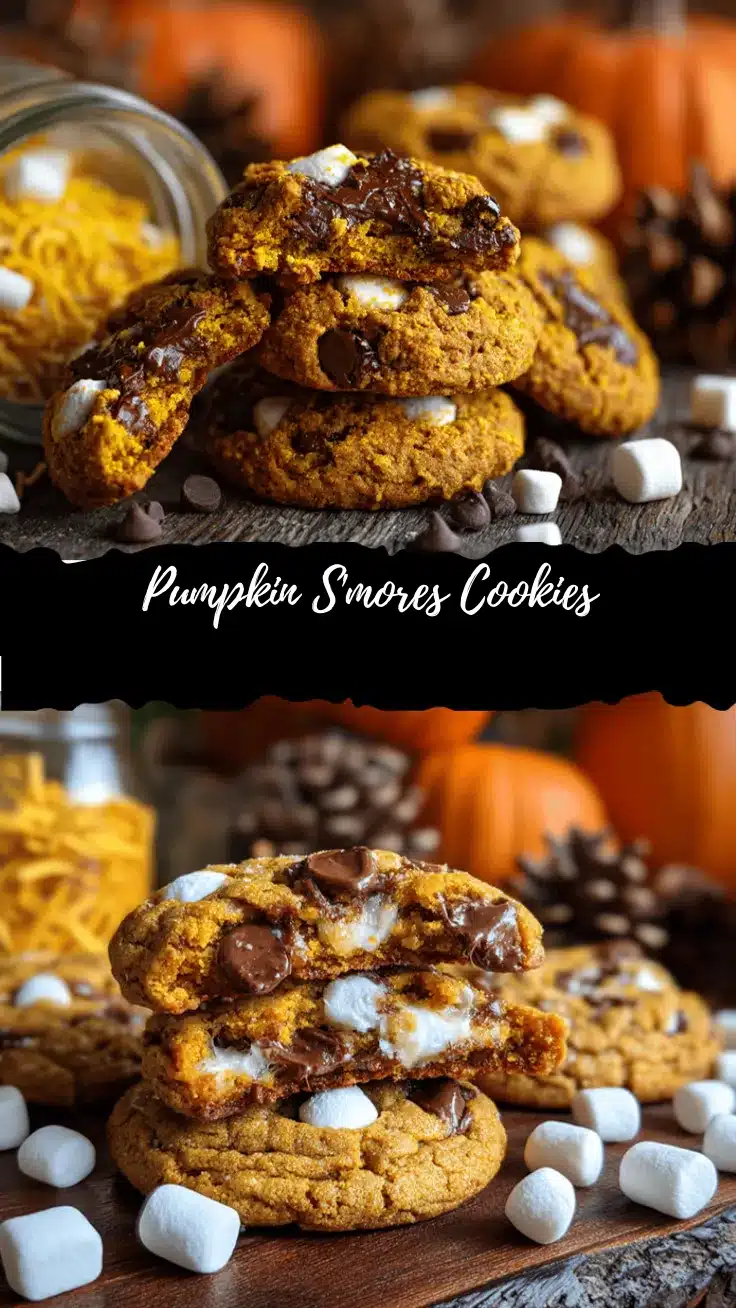 pumpkin smores cookies recipe
