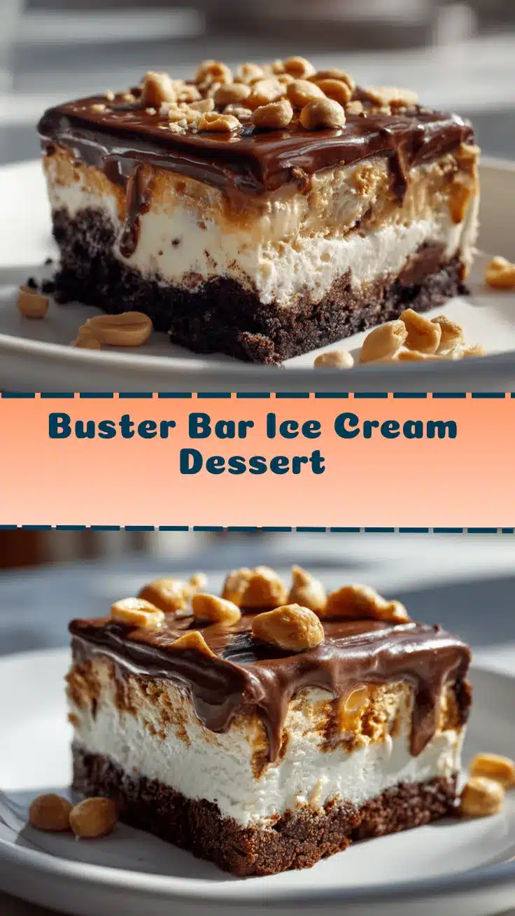 Buster Bar Ice Cream Dessert recipe