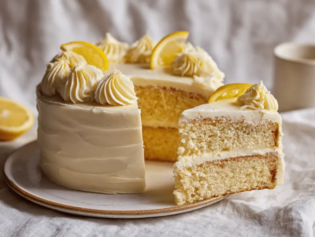 lemon birthday cake - featured image