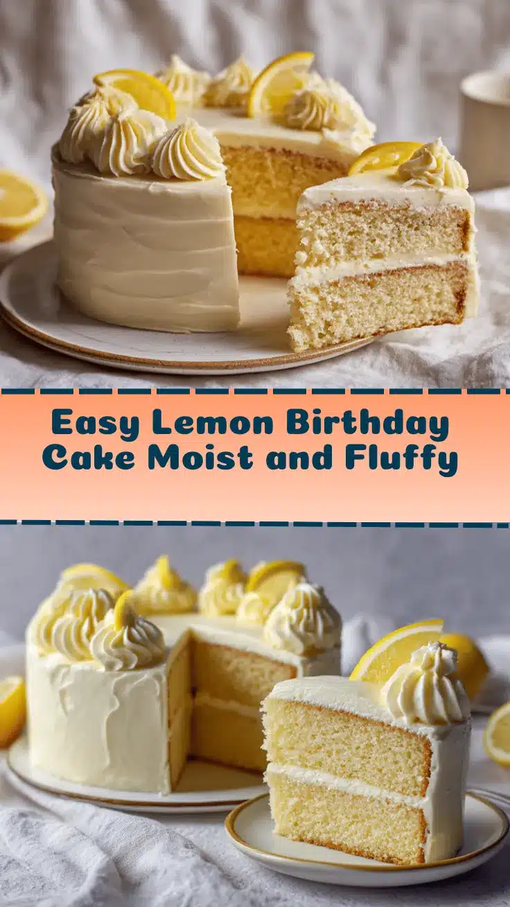lemon birthday cake recipe