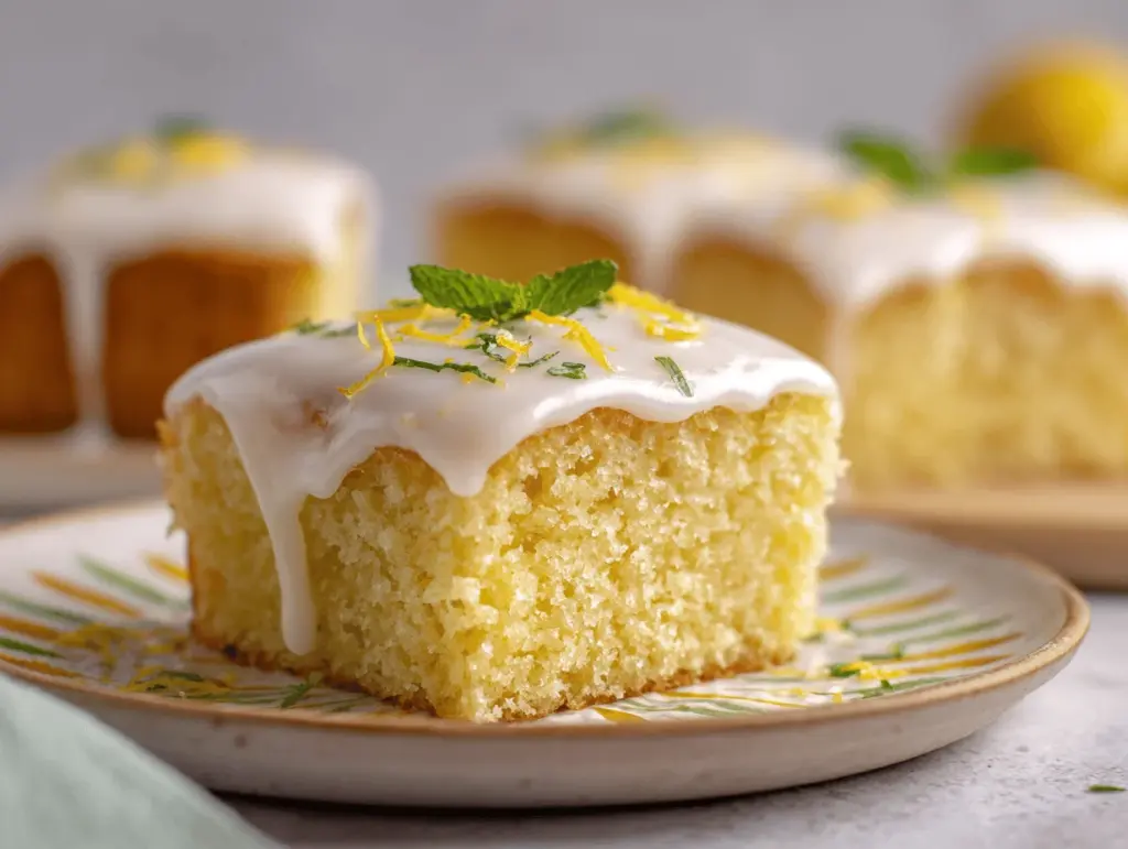 lemon cake recipe - featured image