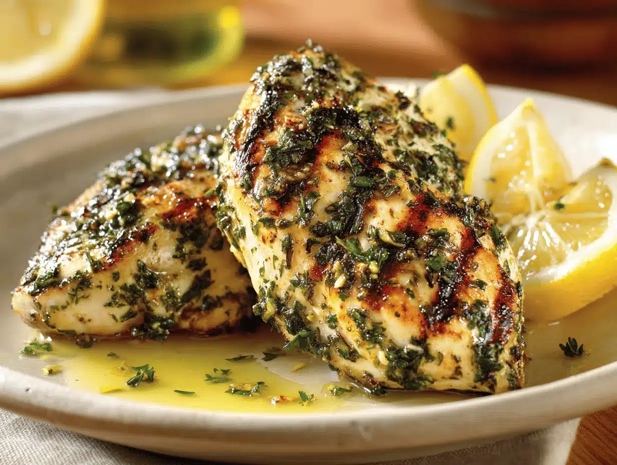 Mediterranean Herb Crusted Grilled Chicken preparation steps