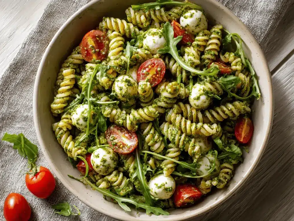 pesto pasta salad - featured image