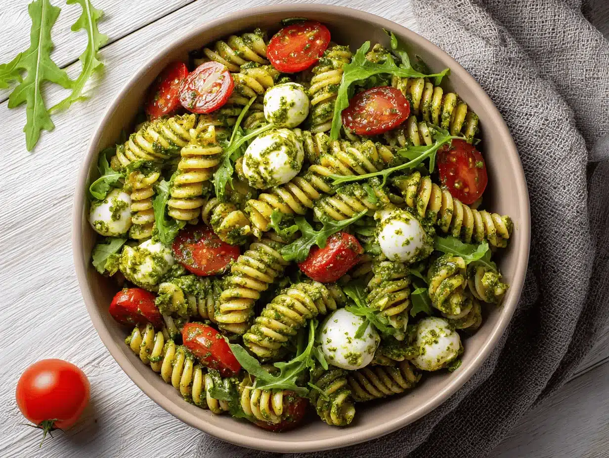 pesto pasta salad preparation steps